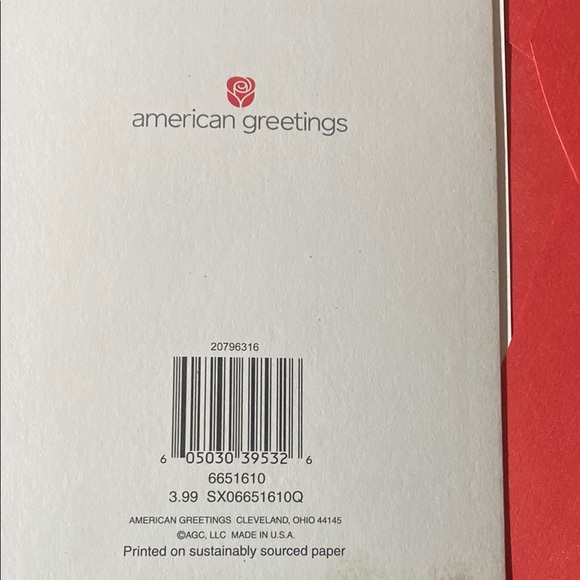 Christmas Greeting Card with Tree Design - Picture 3 of 3